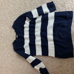 3/$12 Navy and white knit sweater